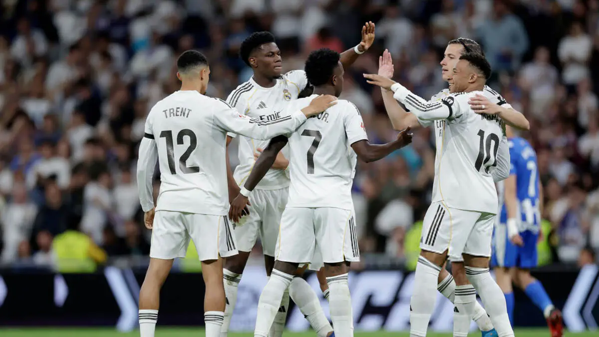 레알 마드리드가 알라베스에 승리했다는 해외 보도 이미지