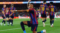 La Liga. «Barselona» Kataloniyada «Rasing»ni tor-mor etdi, Rafinyadan het-trik (videosharh)