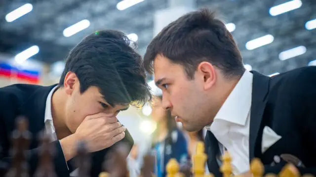 Бутунжаҳон шахмат олимпиадаси. Амалдаги жаҳон чемпионларини енгган Ўзбекистон эркаклар жамоаси яққол пешқадам бўлиб олди