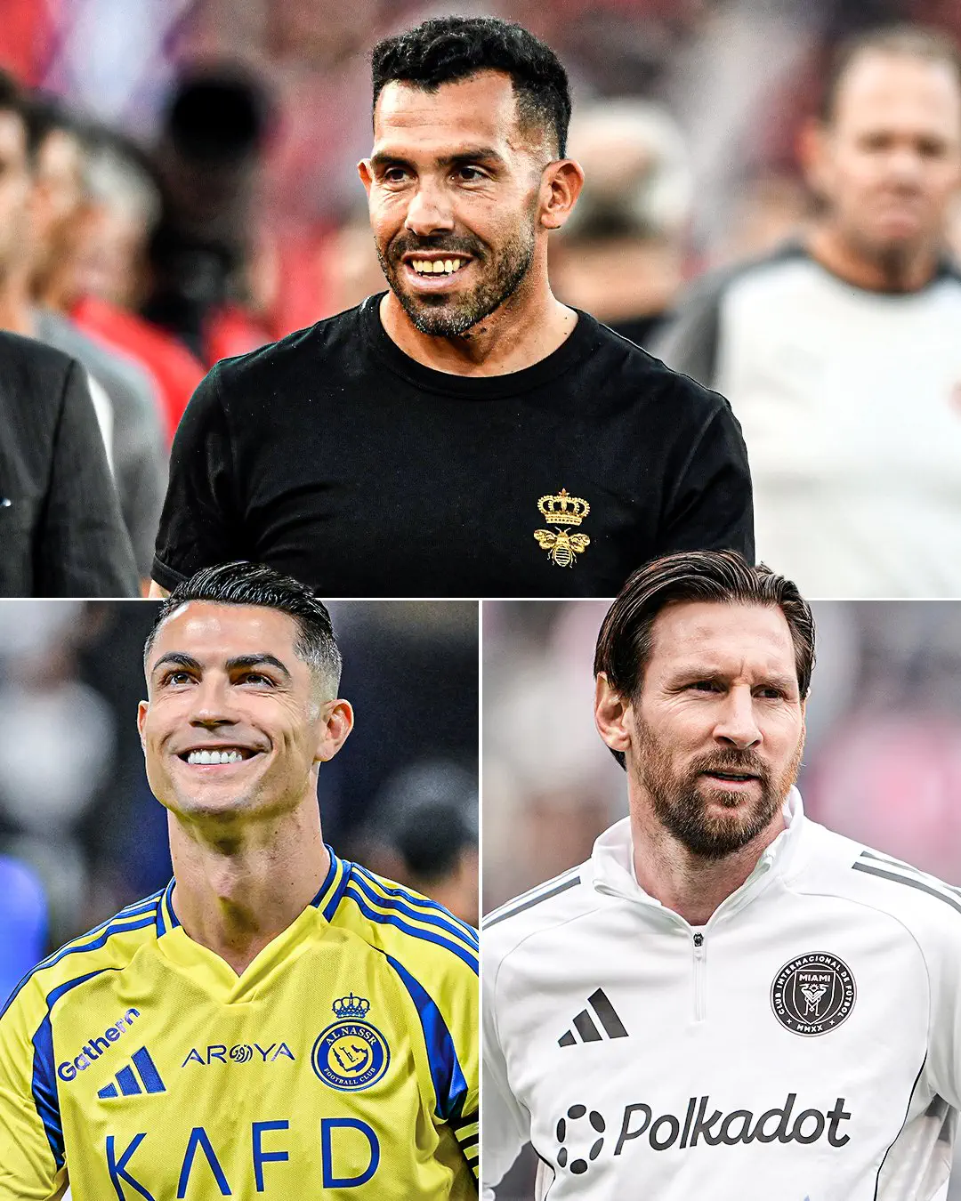 Teves, Messi va Ronaldu